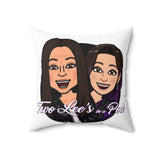 Two Lee’s Spun Polyester Square Pillow