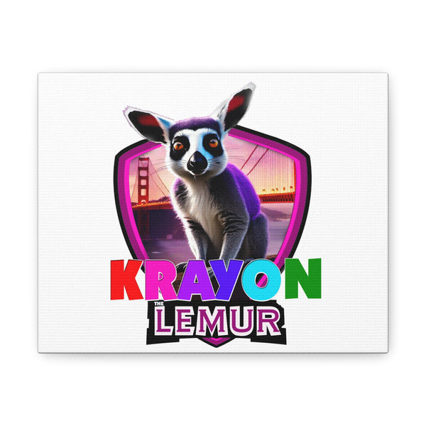 Krayon The Lemur - Canvas Gallery Wraps