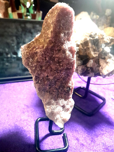 Lepidolite on Stand
