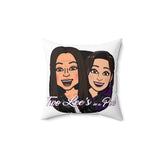 Two Lee’s Spun Polyester Square Pillow