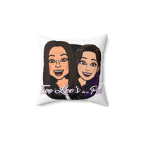 Two Lee’s Spun Polyester Square Pillow