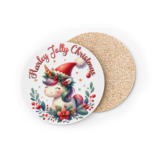 Harley Jolly Christmas Coasters