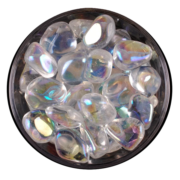 Aqua Aura Quartz Tumble Stone