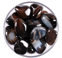 Agate - Black- Tumble Stone