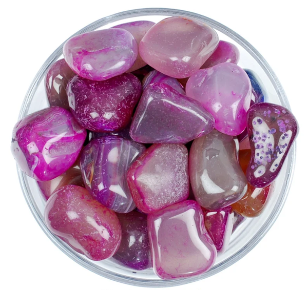 Agate - Pink - Tumble Stone