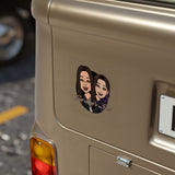 Two Lees In A Pod - Transparent Outdoor Stickers, Square