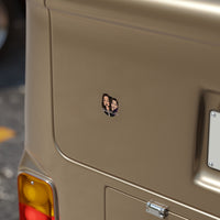 Two Lees In A Pod - Transparent Outdoor Stickers, Square