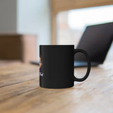 Two Lees In A Pod 11oz Black Mug