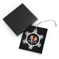 Two Lees In A Pod - Pewter Snowflake Ornament