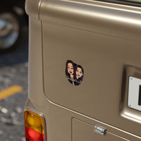 Two Lees In A Pod - Transparent Outdoor Stickers, Square