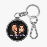 Two Lees In A Pod Keyring Tag