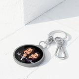 Two Lees In A Pod Keyring Tag