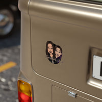 Two Lees In A Pod - Transparent Outdoor Stickers, Square